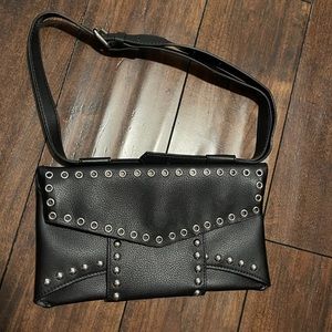 zara faux leather fanny pack